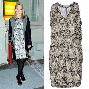 STELLA MCCARTNEY DRESS WOOL BLEND LACE DESIGN SLEEVELESS IT 40 US 4 / 6